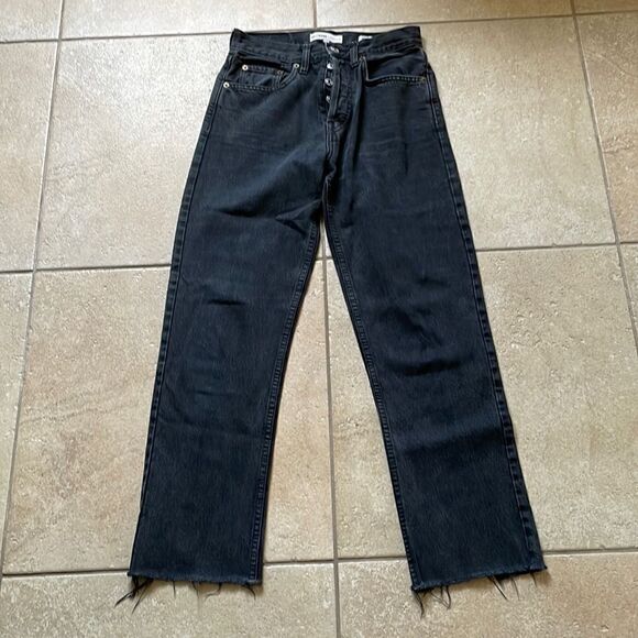 ‎Re/Done Originals Women’s Black Jeans - Made In The USA - Size 24 - Picture 2 of 8